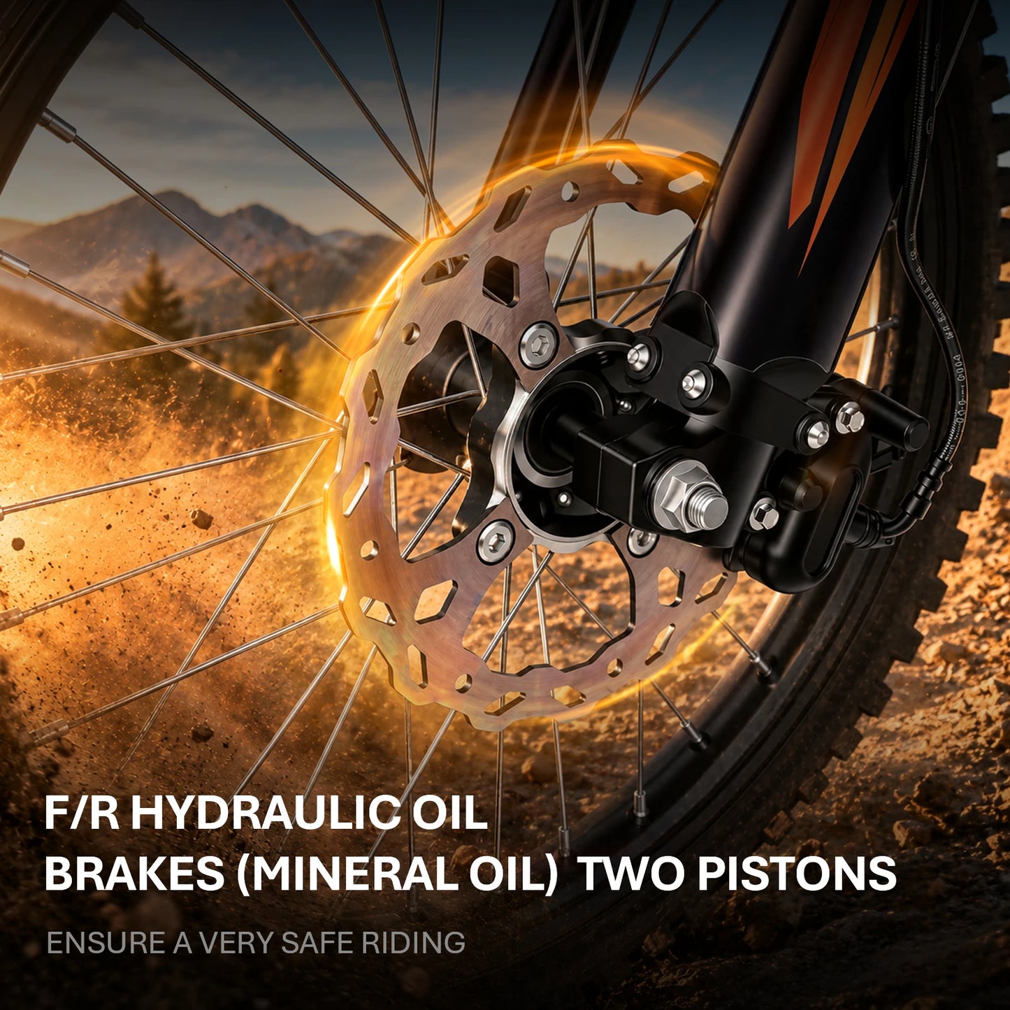 2026 HEZZO Electric Dirt Bike 60V 8000W 30AH off Road D3PRO Ebike Powerful Racing Mountain Electric Bike Enduro Motorbike