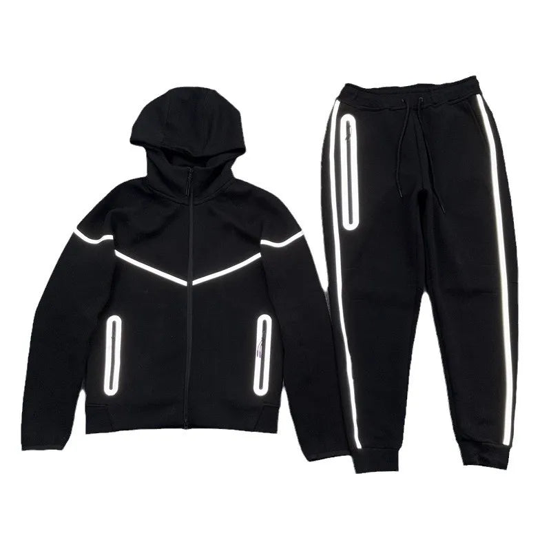 11Windrunner Tech Fleece 25 Custom Logo Printed Sports Hoodie Autumn Reflective Cotton Zipper Set New Design Cozy