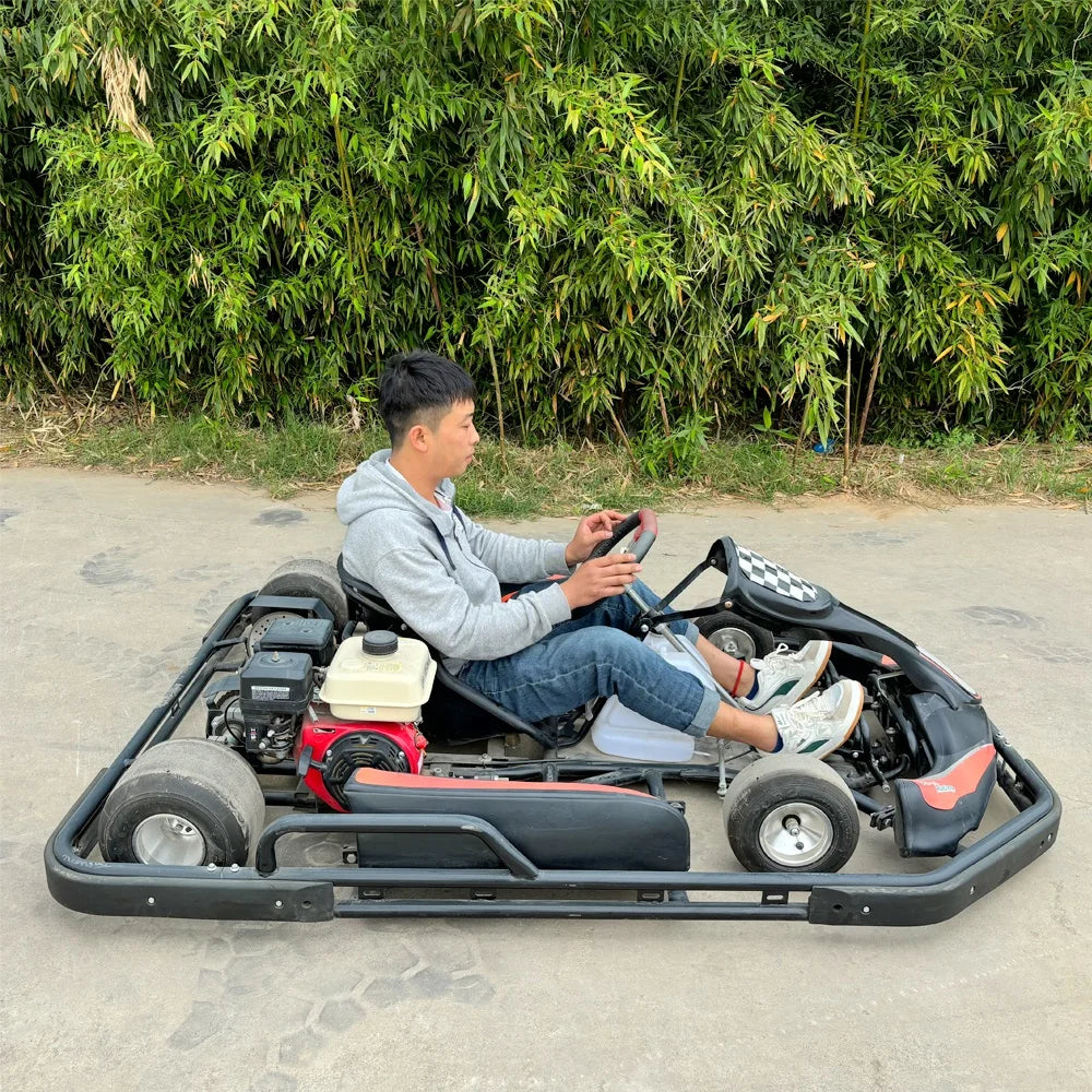 Factory Direct 200cc Karting Car Customizable Color Go Kart with Electric Fuel Watch Videos Cheap Gasoline Go Kart Manufacturer