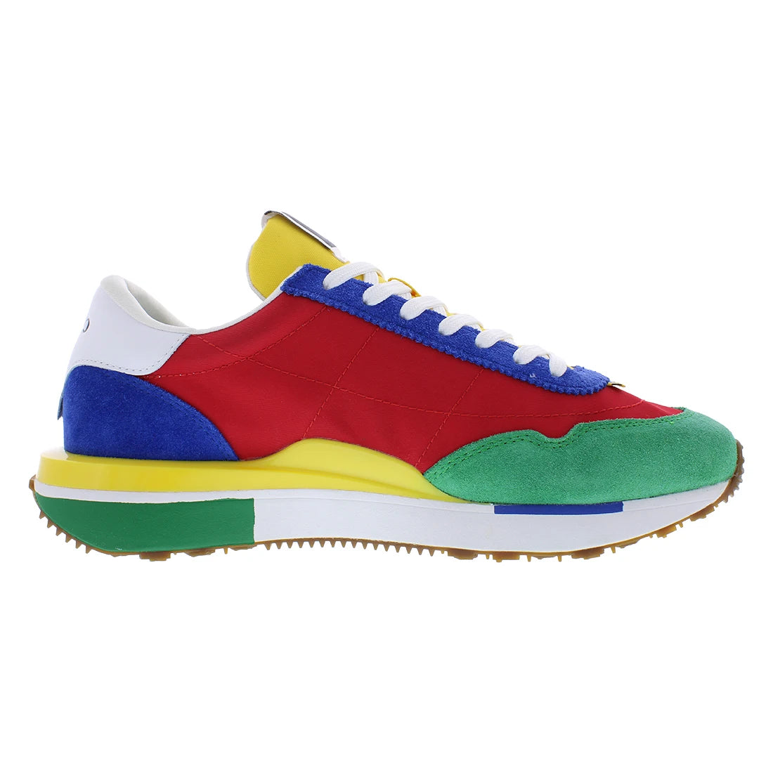 Polo for Train 89 VLY Suede Mens Shoes Color Royal/Green/Yellow | 100% Authentic Made in China