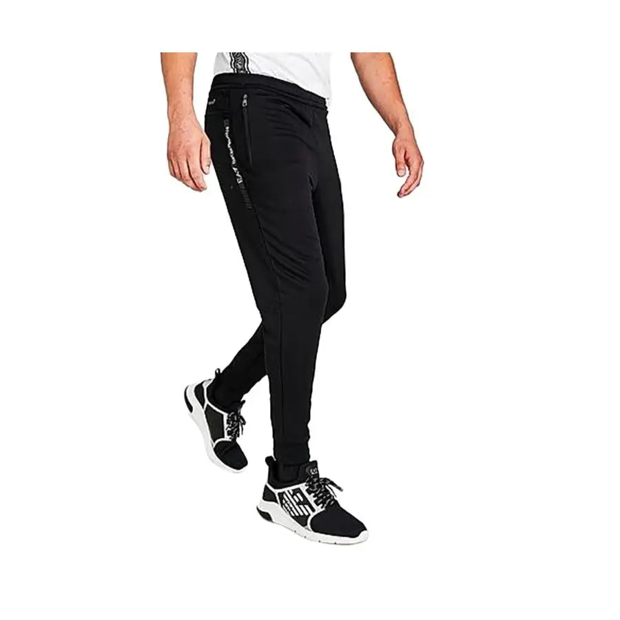 Emporio Armani EA7 Jd Smu Jogger Mens Active Pants Color Black/Silver | 100% Authentic Made in China Model MSS-3KPPJ0PJ16Z