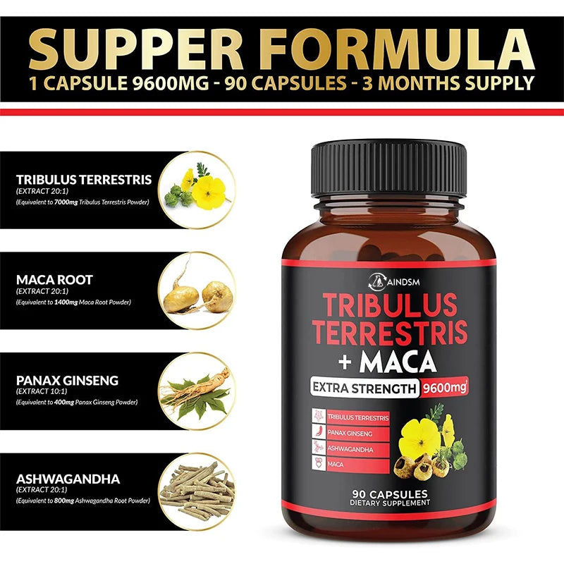 OEM Private Label Tribulus Terrestris Extract Capsules - Men's Health Energy Booster