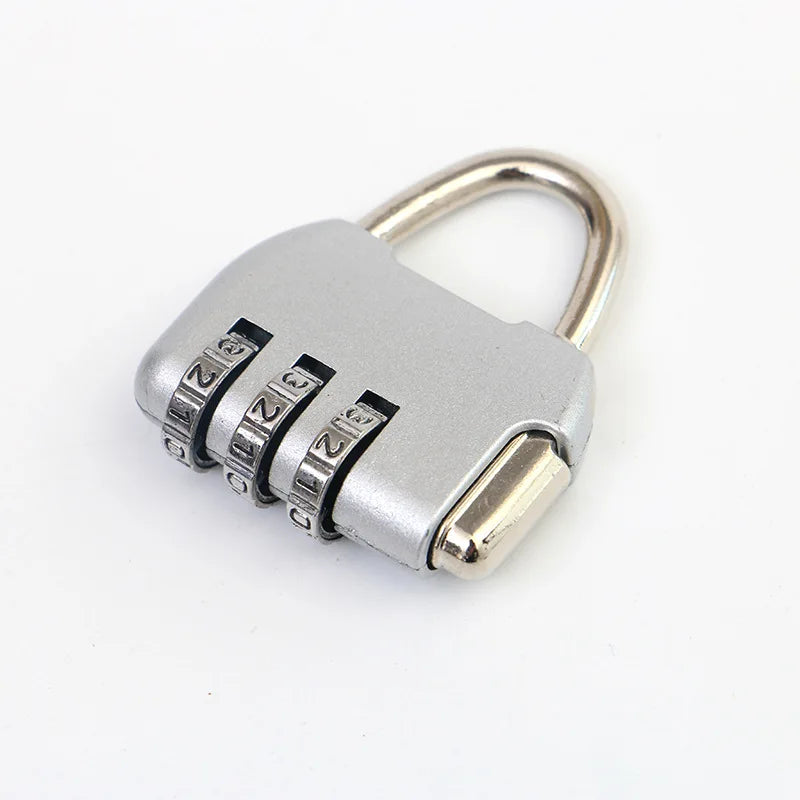 Factory Price 3 Dial Digit Number Combination Password Lock Travel Security Protect Locker Suitcase Anti-theft Padlock