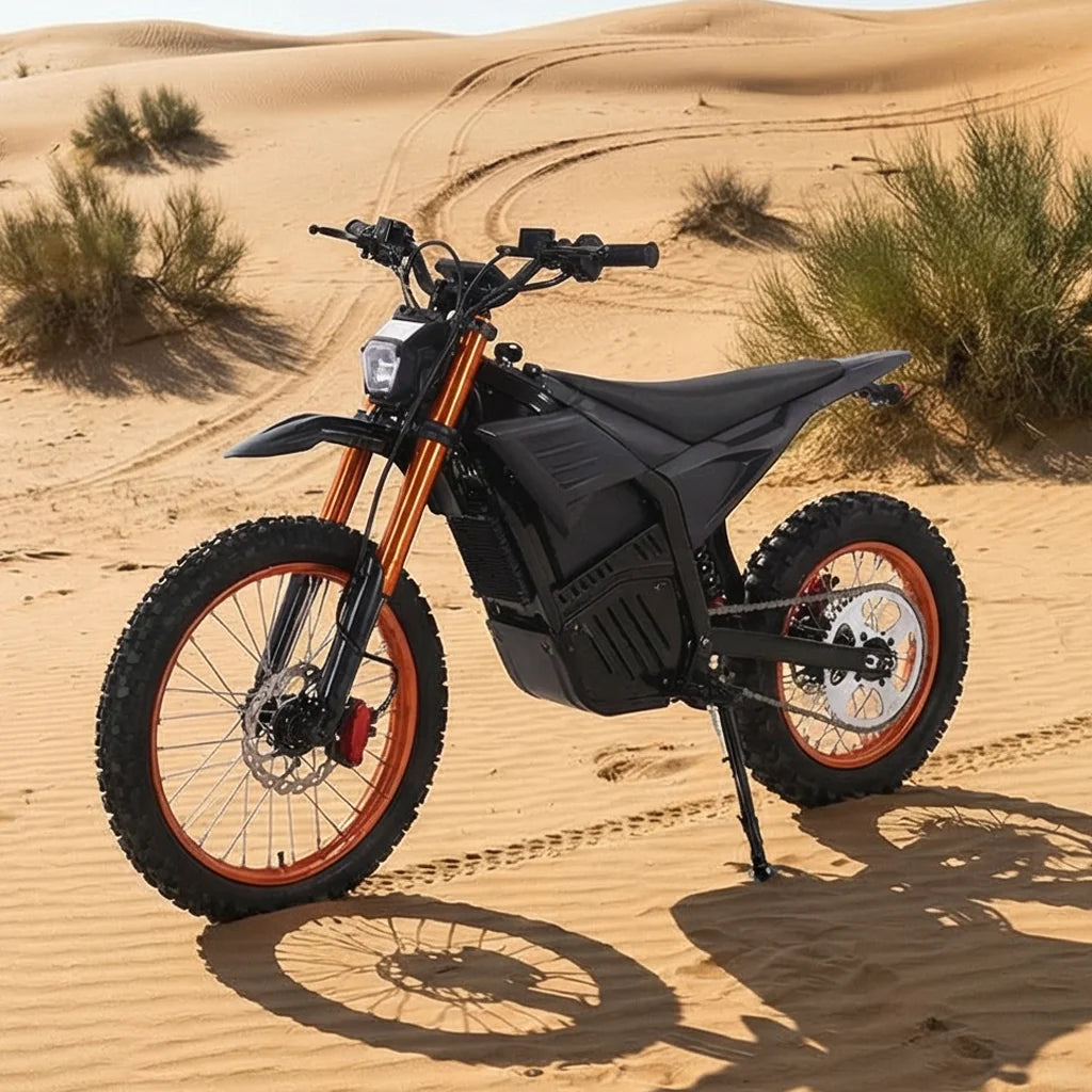 High-Speed 72V Electric Dirt Bike Off-Road Motorcycles with Lithium Battery Brushless Motor Designed for Adults