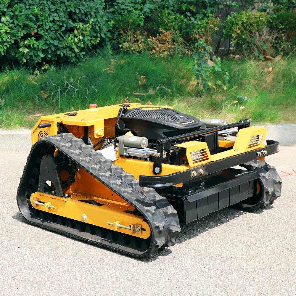 Mini Rc Robot Lawn Mower Electric-stop With Snow Plow Attachments Customized Electric-start Remote Control Lawn Mower