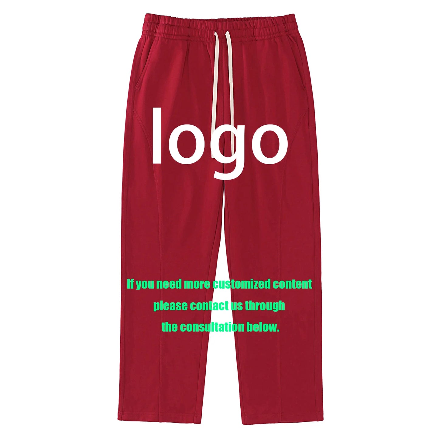 Winter Commute Curved Leg Drawstring Regular Fit Men Sweatpants Baggy and Hoodie Set