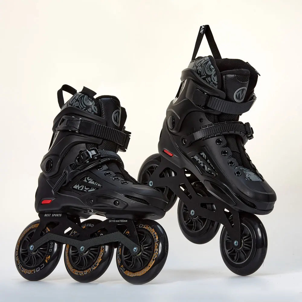 Professional Level Adult Three-Wheeled Speed Slalom Roller Skate Shoes for Men and Women New Adult Speed Skates