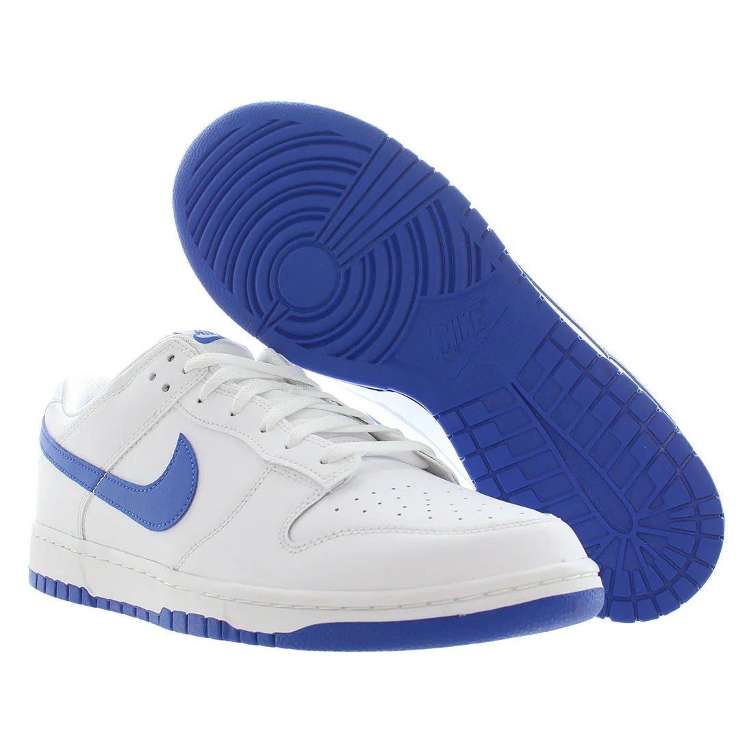 For Dunk Low Retro Unisex High-Top Sneakers Men's Luxury Walking Shoes Disposable PU Insole Size 11 White/White/Bronzine