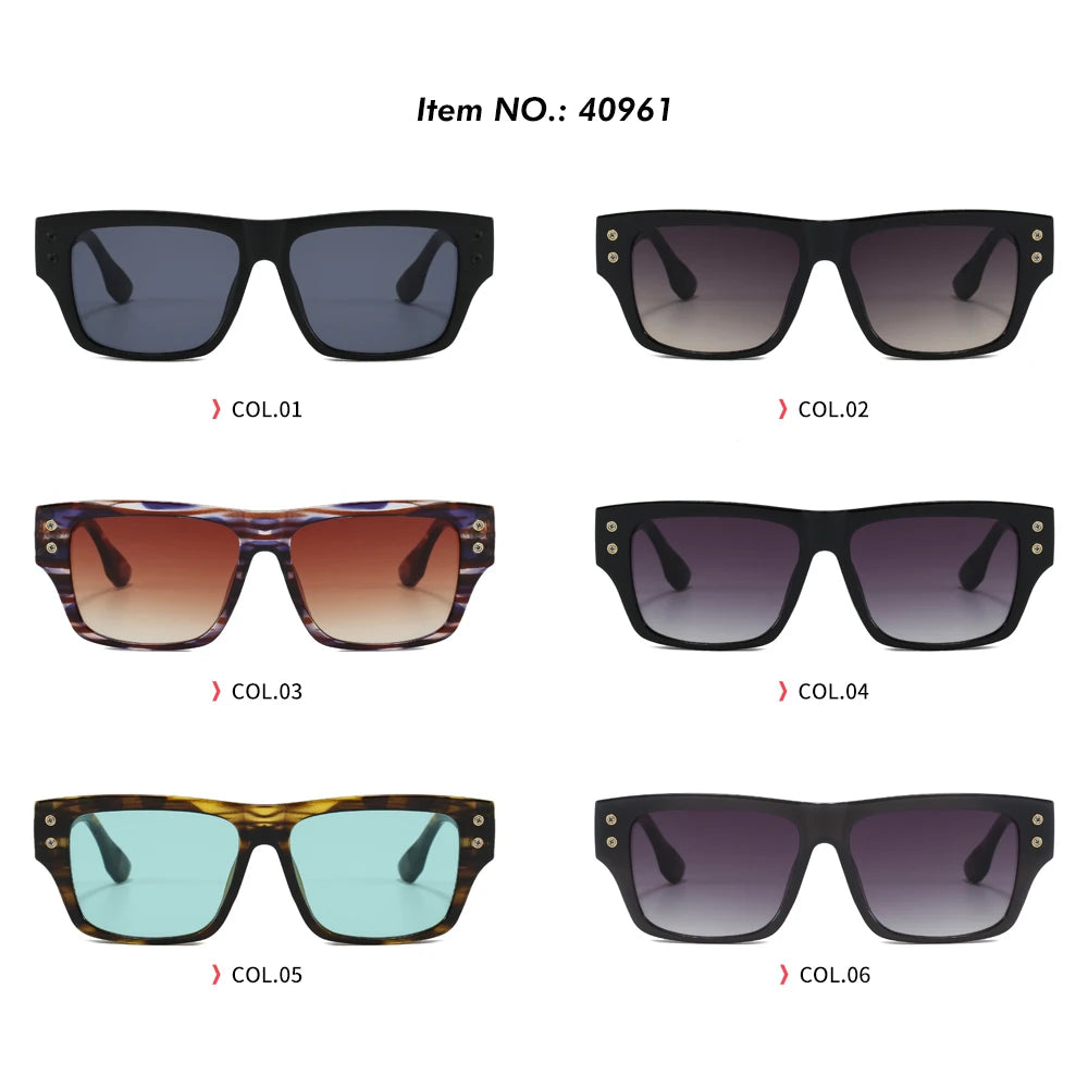 Superhot Eyewear 40961 Fashion 2025 Retro Classic Square Gradient Outdoor Vacation Photo Decorative Sunglasses