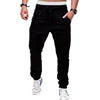 New Autumn Men's Casual Pants Mid-waist Multi-pocket Overalls Drawstring Men Pants Pure Color Fashion Pants