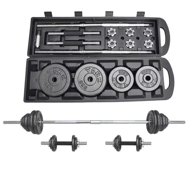 High Quality Chrome 50 kg Dumbbell Set Multi-function Home Fitness Adjustable Barbell 50KG Dumbbell Set