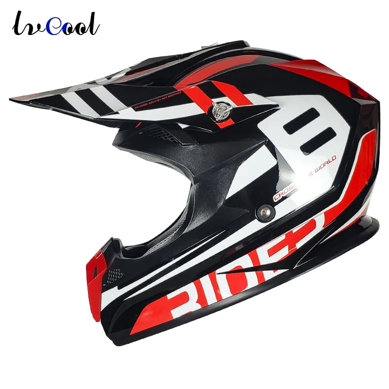 Professional Full Face Racing Moto Helmet DOT Certified for Road ATV Dirt Bike Downhill MTB Motocross New Condition