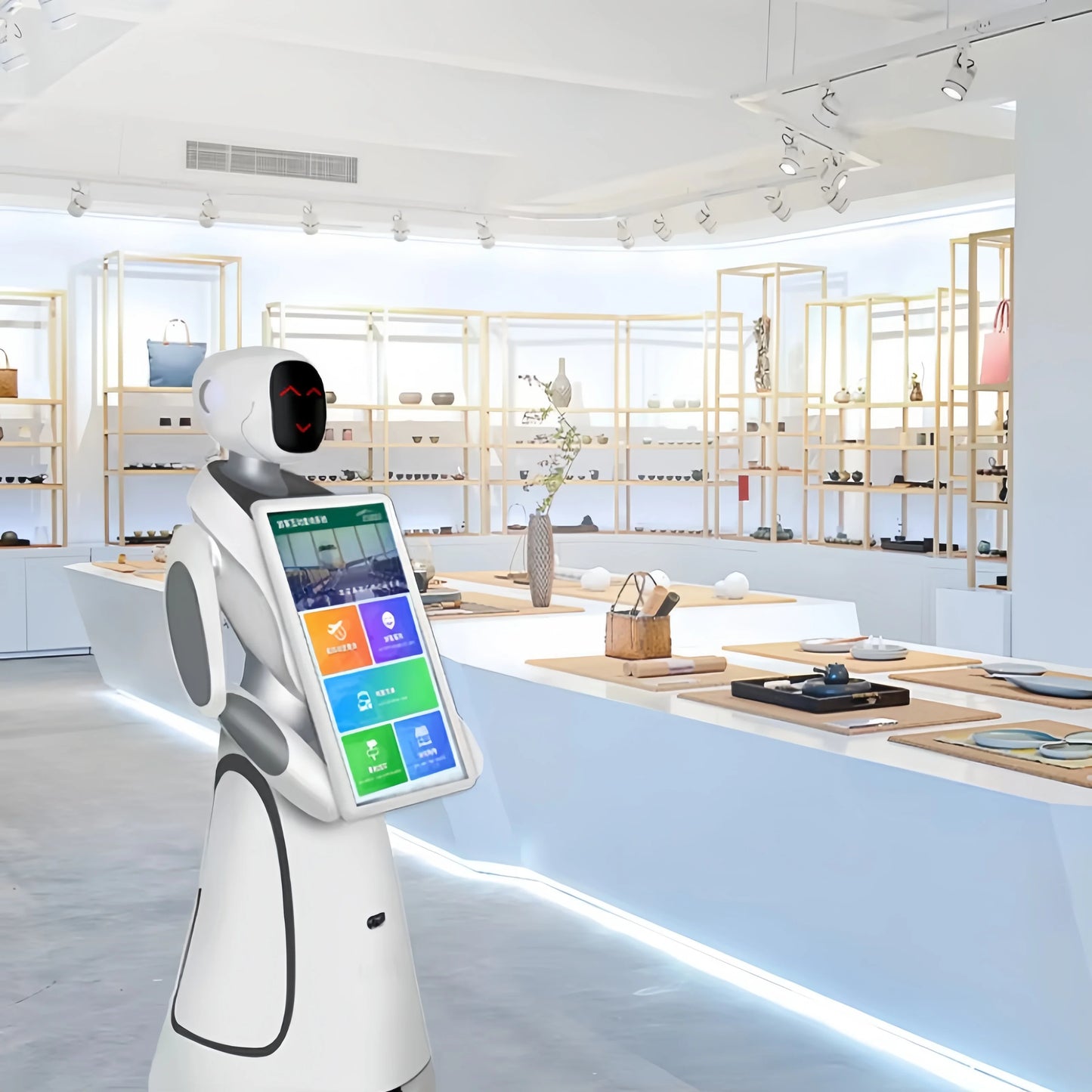 server robot Robot Operate in the Restaurant As Entertainers, Servers, Greeters and Receptionists Service Robot Waiter Robot