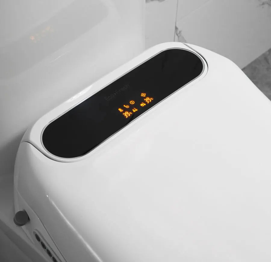 EcoFresh Smart toilet seat  Electric Bidet cover intelligent bidet heat clean dry Massage care for child woman the old
