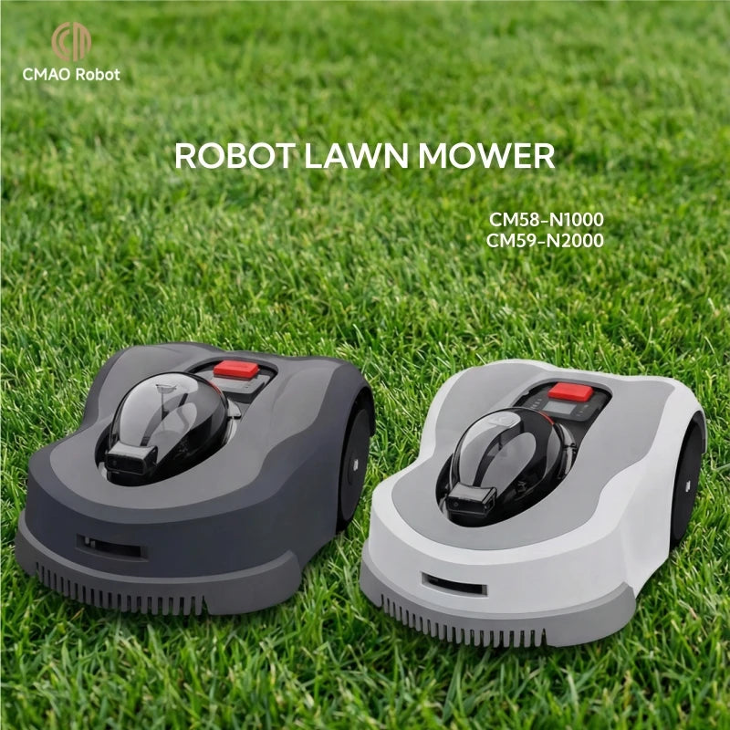 CMao Robot Commercial Industrial Robot Lawn Mower IPX5 Water-Resistant 22cm Cutting Width 200/320m Working Area App Remote