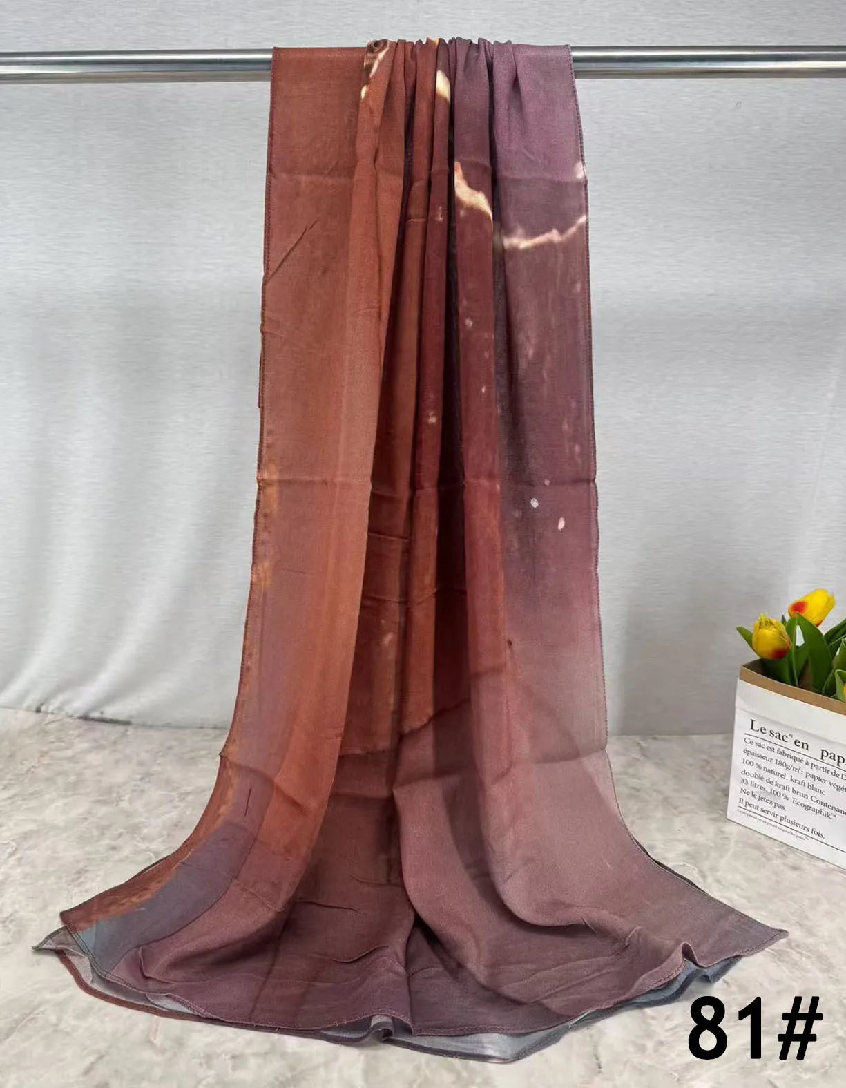 Soft Breathable Modal Hijab for Muslim Women New Digital Printed Woven Scarf Cotton Modal for Autumn