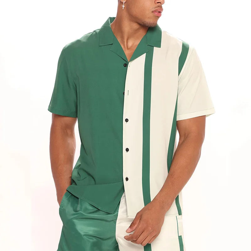 New Fashion Summer Shorts Tracksuit Men's Suit Active Wear 2 Piece Short Set Custom logo Blank Cotton Shorts Set Men