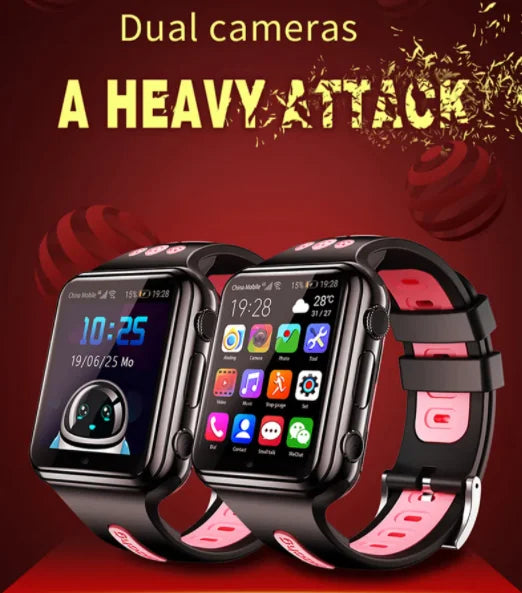 4G Internet GPS Child Locator Watch LBS WIF GPS Live Location tracker Children  4G Luxury Smart Watch W5