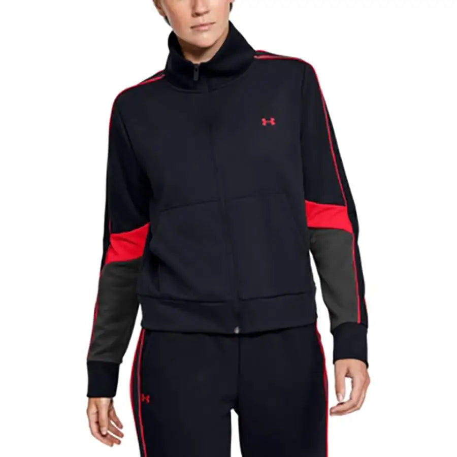 For Under for Colorblocked Zip Womens Jackets Color Black | 100% Authentic | Made in China