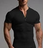 Hot New Men's Henley Custom Graphic Logo T-Shirt Plain Cotton T-Shirt Designs With Sublimation Print Manufacturer's Camiseta T-S