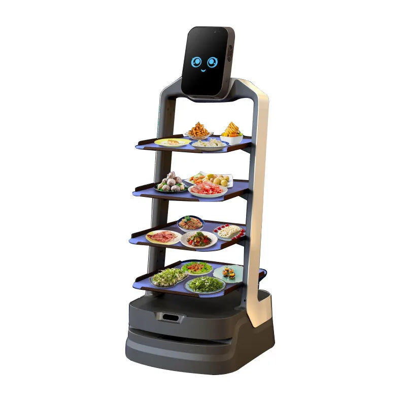 Commercial Delivery Robots  Intelligent Catering Restaurant Serving Food Waiter Restaurant Service Delivery Robot