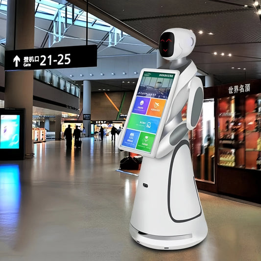 server robot Robot Operate in the Restaurant As Entertainers, Servers, Greeters and Receptionists Service Robot Waiter Robot