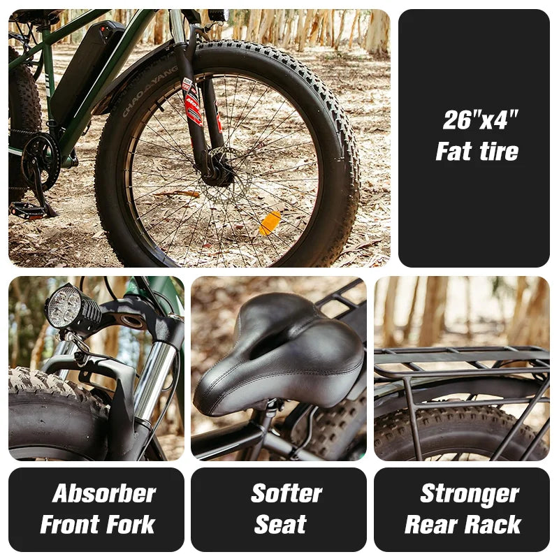 Popular Chinese Central Motor 1000W High Speed 15AH Electric Bicycle for Both Men and Women for Daily Commuting and City Leisure