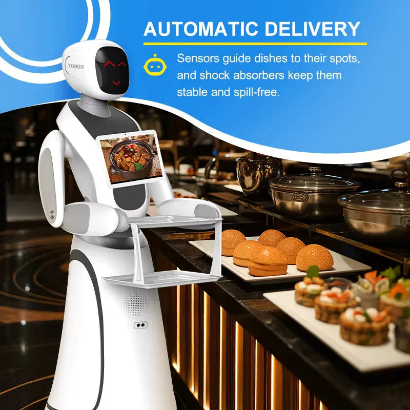 realistic service robot Service Robot With Elevator Control and Voice Interaction for Automated Guest Delivery in Hotels Resorts