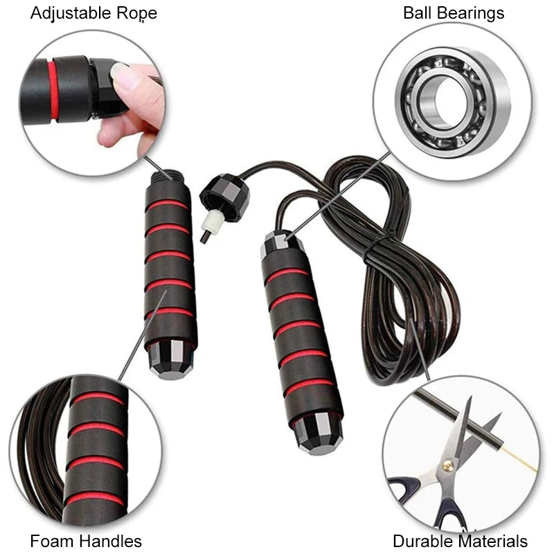 Jump Rope Intelligent Speed Control Bearing PVC Nylon Children's and Women's Training Fitness Jump Rope Outdoor Exercise