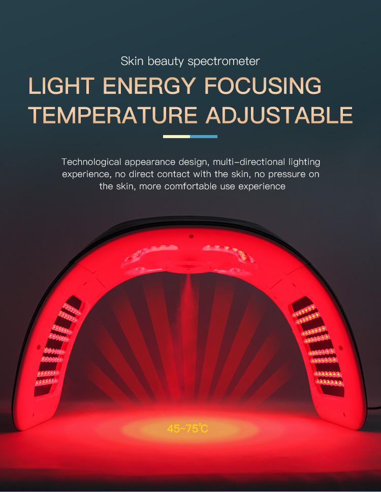 Best Popular Design Good Quality Professional Led Red Light Therapy Machine at Home 7 Colors Led Light Therapy for Estheticians