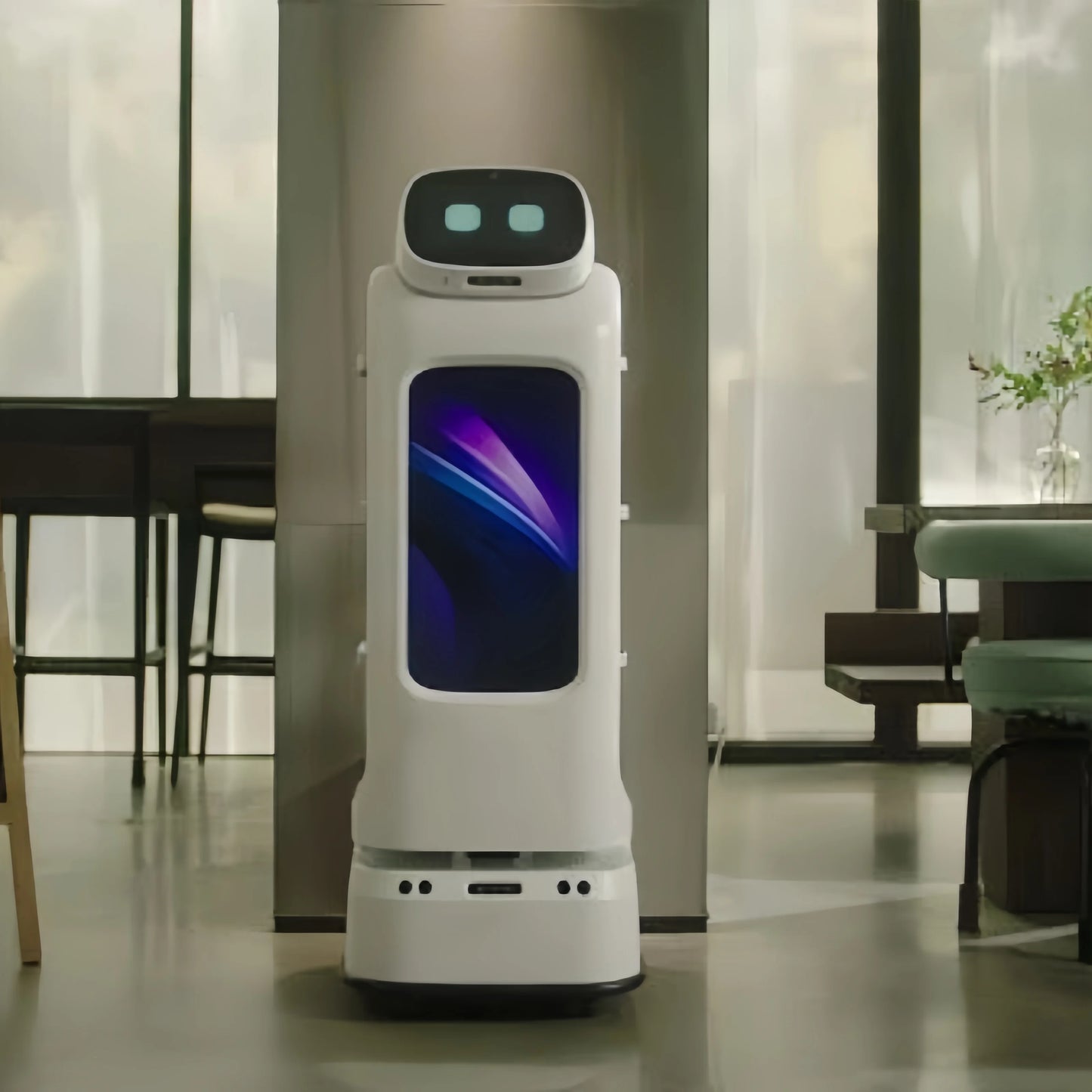 robots de service Performance Delivery Service Robot ABS Material Autonomous Food Delivery Robot for Hotel