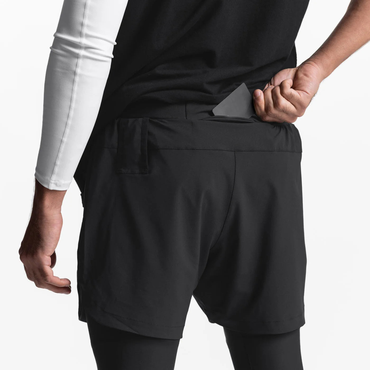 Custom Logo Mens 2 in 1 Jogger Running Pants New Stretch Gym Workout Skinny Fitness Track Pants With Compression Liner