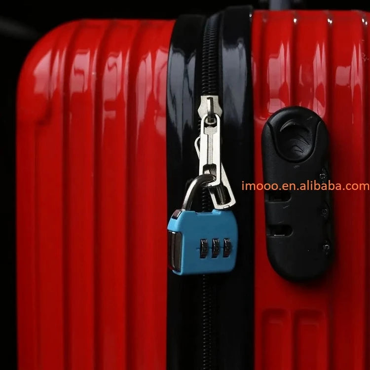 Factory Price 3 Dial Digit Number Combination Password Lock Travel Security Protect Locker Suitcase Anti-theft Padlock