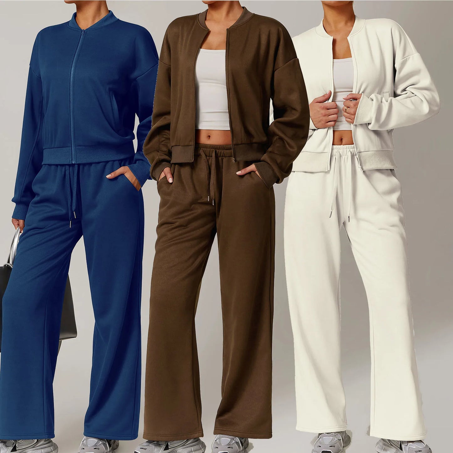 YIYI New Design Cool Street Sets Ladies Leisure Breathable Casual Comfortable Suits Women Track Suits Two Piece Sets