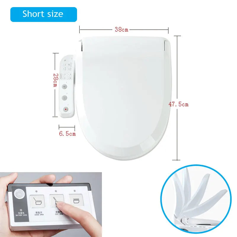 EcoFresh Smart toilet seat  Electric Bidet cover intelligent bidet heat clean dry Massage care for child woman the old