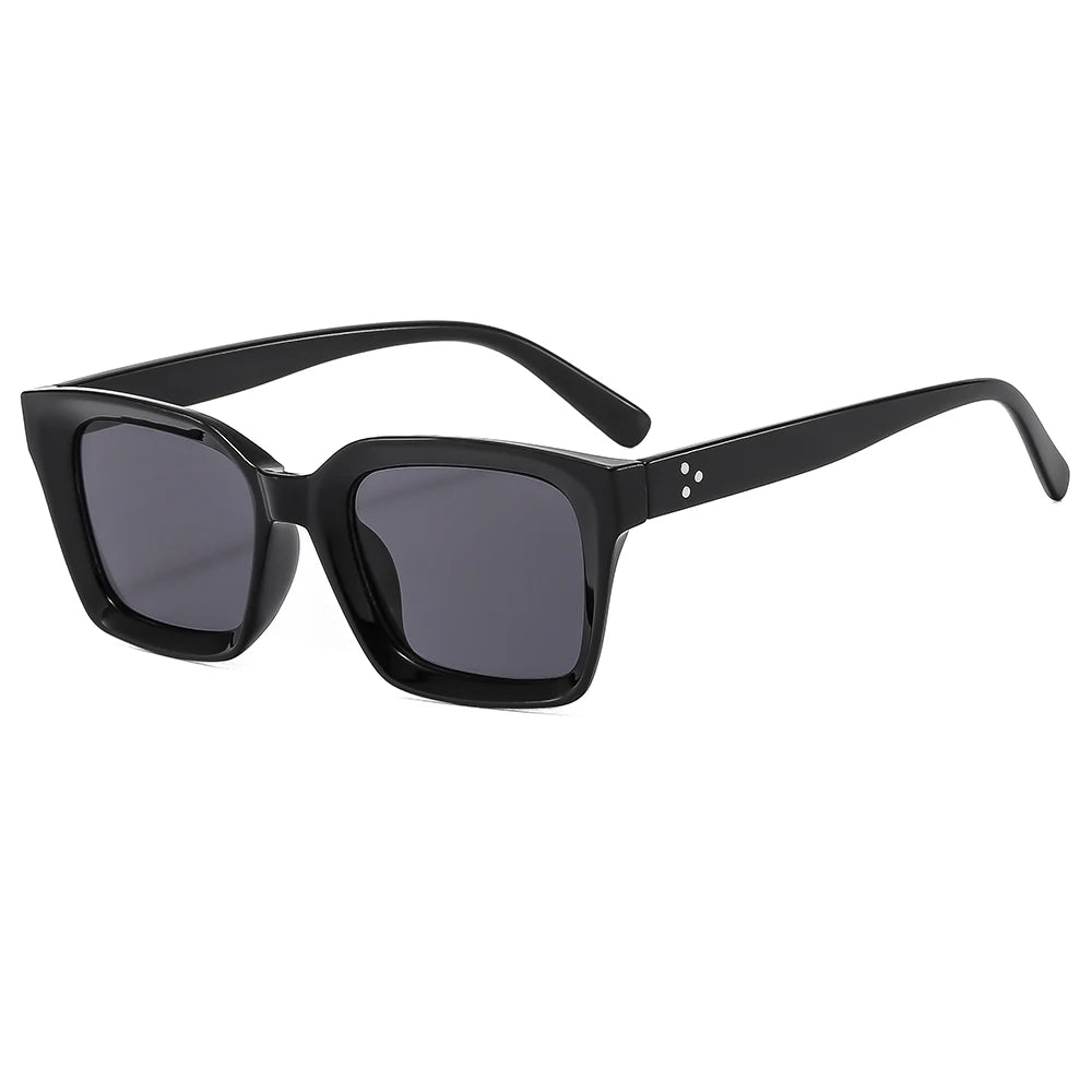 W68095 Unisex Retro Sun Protection Sunglasses Korean Style PC Frame UV400 Tea Tac for Men Women Driving Trend Europe America