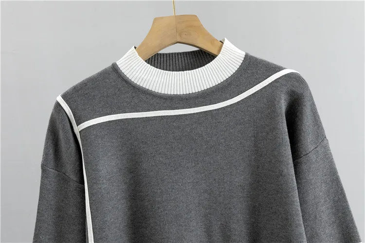 Plus Size Fashion Suit Women Spring and Fall 2024 New Casual Knitting Two-Piece Set