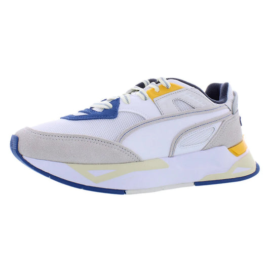 For Mirage Sport Cut Out Mens Shoes Model MSS-38644601 Color White/Blue/Yellow 100% Authentic