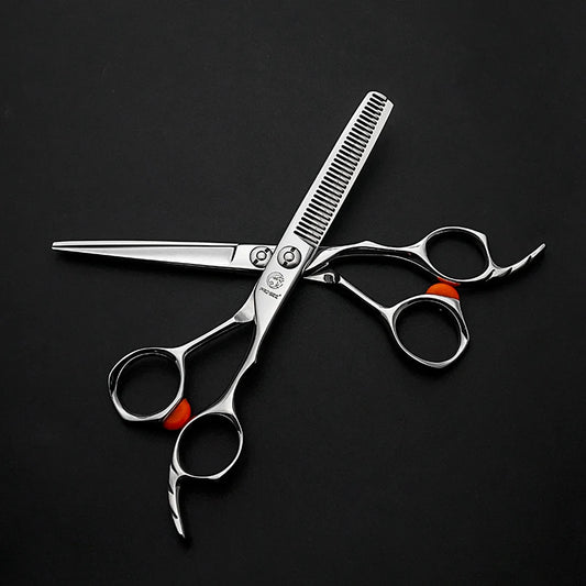 Beauty Shop Professional Hair Cutting Scissors Kits Stainless Steel Salon Hairdressing Shears Set Thinning Scissors for Barber