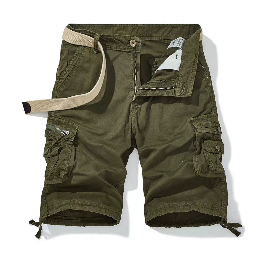 Custom Your Brand Logo Wholesale Hot Selling Summer Men Clothing Casual Pockets Cotton Jogger Loose Cargo Shorts