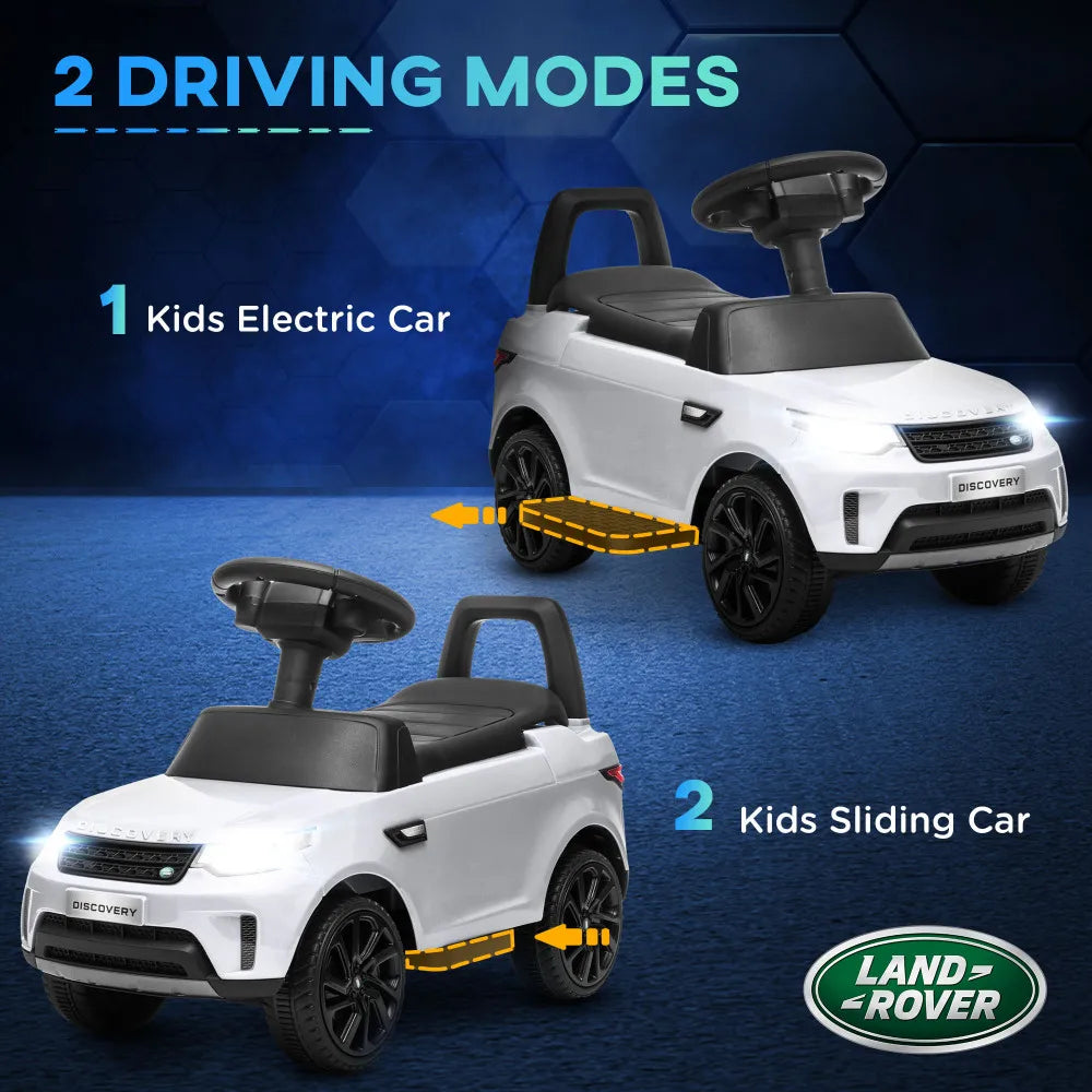 6V Electric Kids Scooter Car 2 in 1 Ride On Push Car with Headlights Music Horn for 2-4 Months MAX Load 60Lbs Electric Toys
