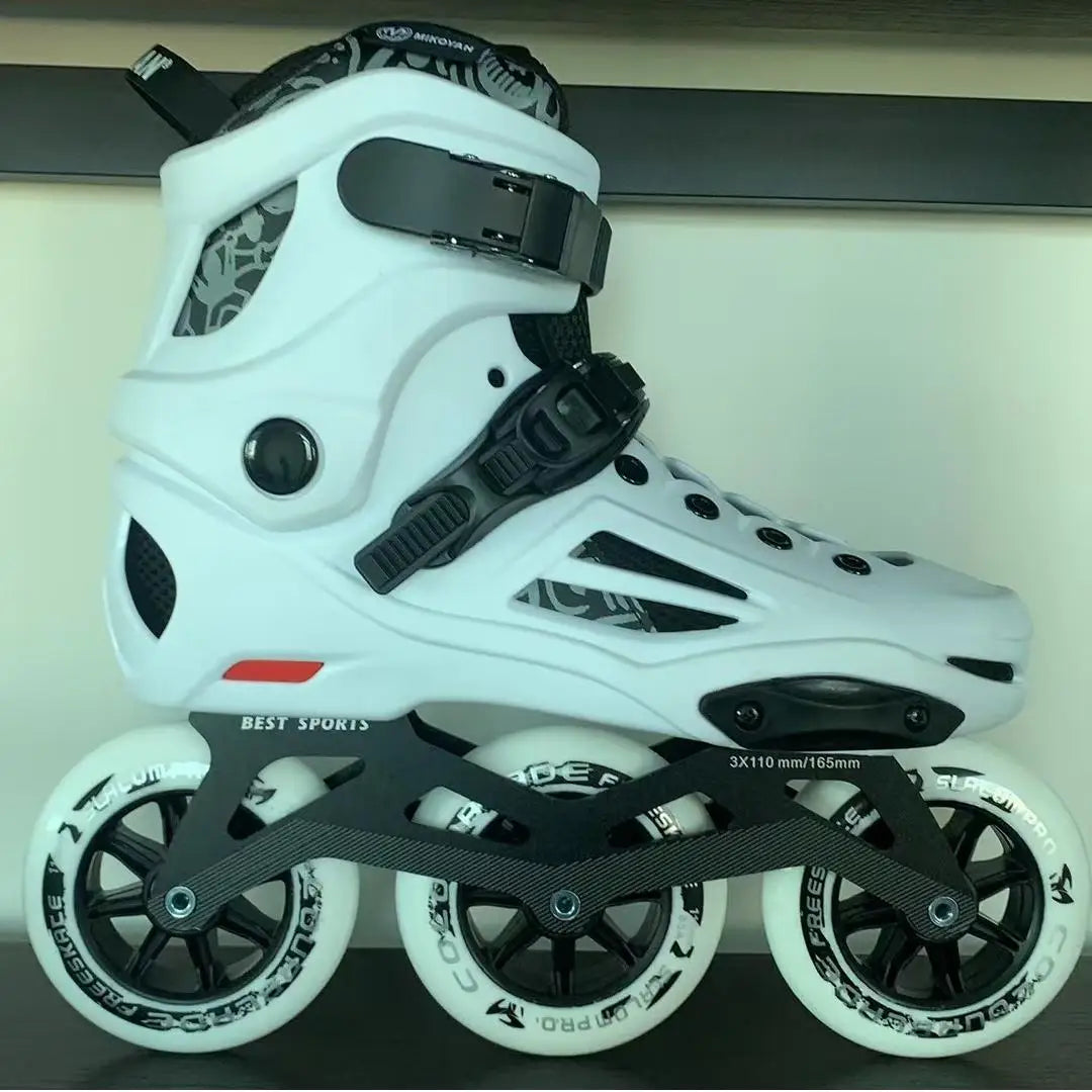 Professional Level Adult Three-Wheeled Speed Slalom Roller Skate Shoes for Men and Women New Adult Speed Skates