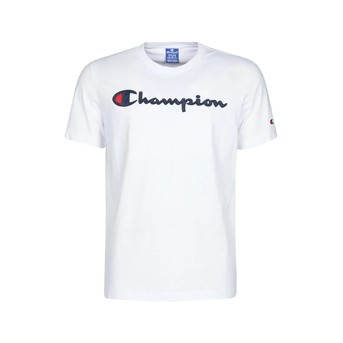 For Script SS Boys Active Shirts & Tees Size S Color White/Navy Model MSS-8479CBWHITE