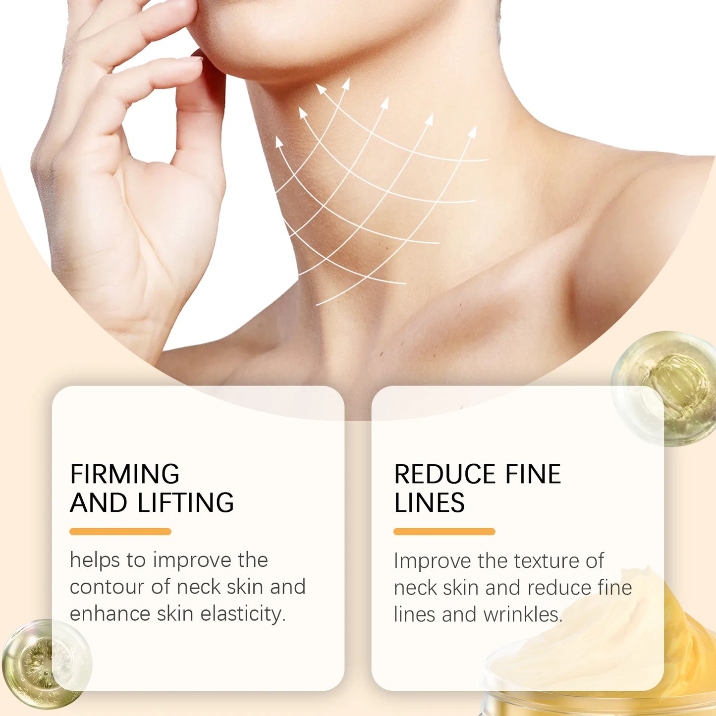 West&Month Turmeric Lift Neck Cream Tightens Skin, Improves Dull, Fine Lines And Brightens Skin Contour