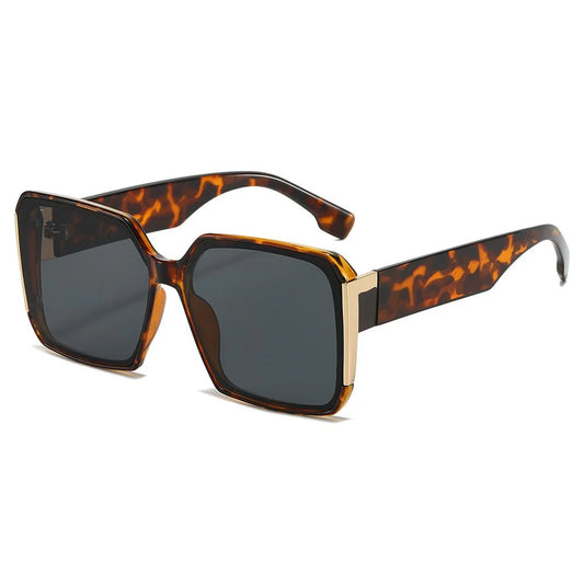 Fashion Vintage Outdoor Multi Color Sunglasses Uv400 Colorful Gradient Oversized Large Frame square Sunglasses for Women Men