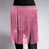 New Black Crystal Tassel Skirt Party Bling Rhinestone Mini Shirt Party Women Skirts
