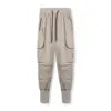 PASUXI Optional Wholesale Plus Size Cotton Solid Color Summer Jersey Gym Wear Men Jogging Tracksuit Pants