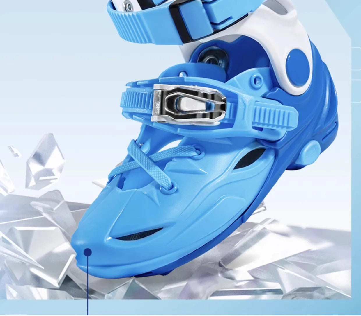 JINGYU G17 Professional Speed Skate Shoes for Kids Outdoor Beginners In-Line Roller Skates PU Wheel Adjustable 6000 Bearing for