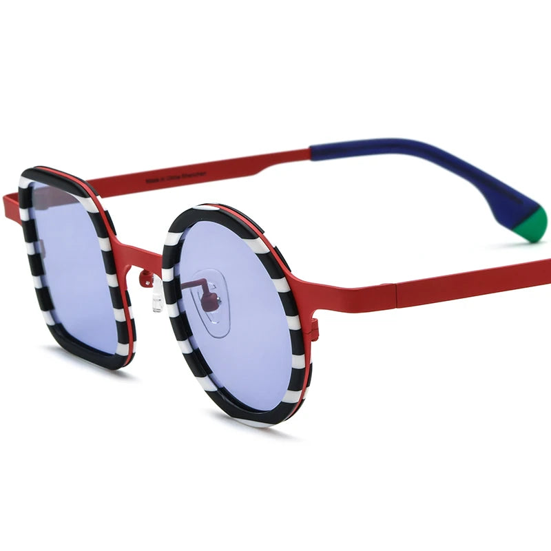 Borregls Acetate Titanium Sunglasses Women Brand Design Irregular Polarized Mirrored Sun Glasses Men Square Round Shades 185886