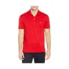 Lacoste Short Sleeve Jersey Interlock Regular Fit Mens Polos Color: Red | 100% Authentic